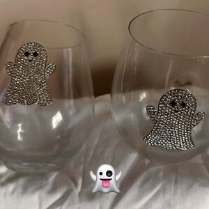 Crystal Ghost Stemless Wine Glasses